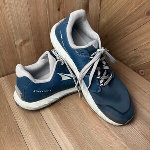 Altra Women's Superior 5 Size 9.5 Teal Gray Trail‎ Running Shoes Wide Toe Box